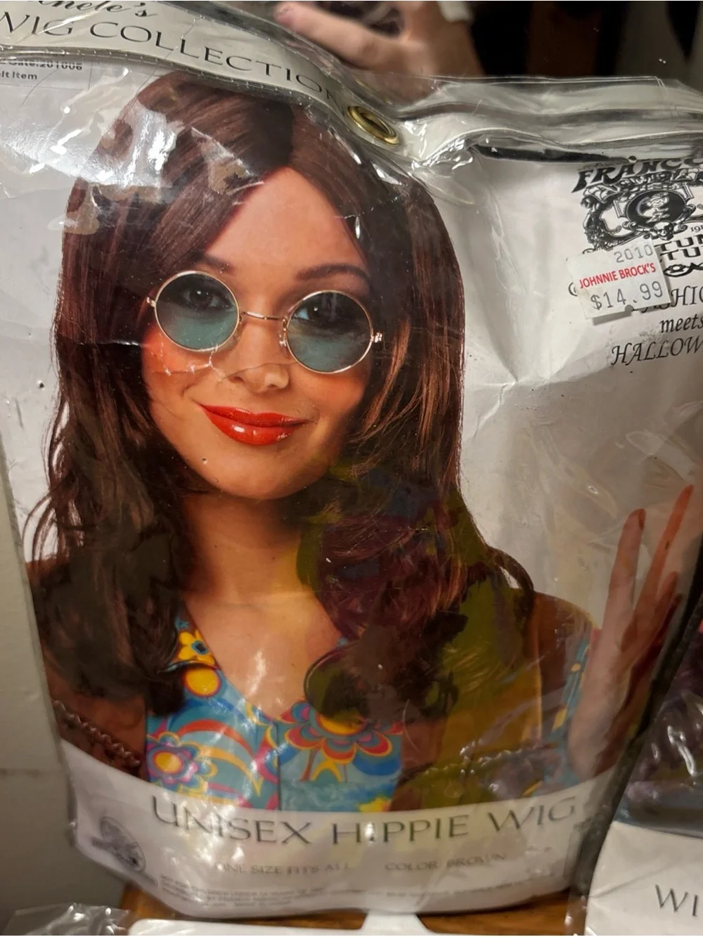Unisex Hippie Wig and Headband Set - Black (Unbranded) includes wigs and shirts
